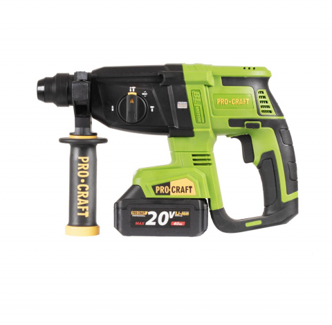 Aku vrtací kladivo Procraft PHA40 SDS Plus | PHA40-2B-C